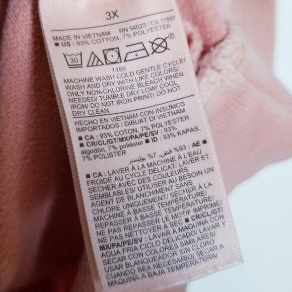 Easy Vintage Graphic Sweatshirt "All Things Are Connected" Apricot Butter - 3X - Picture 8 of 9